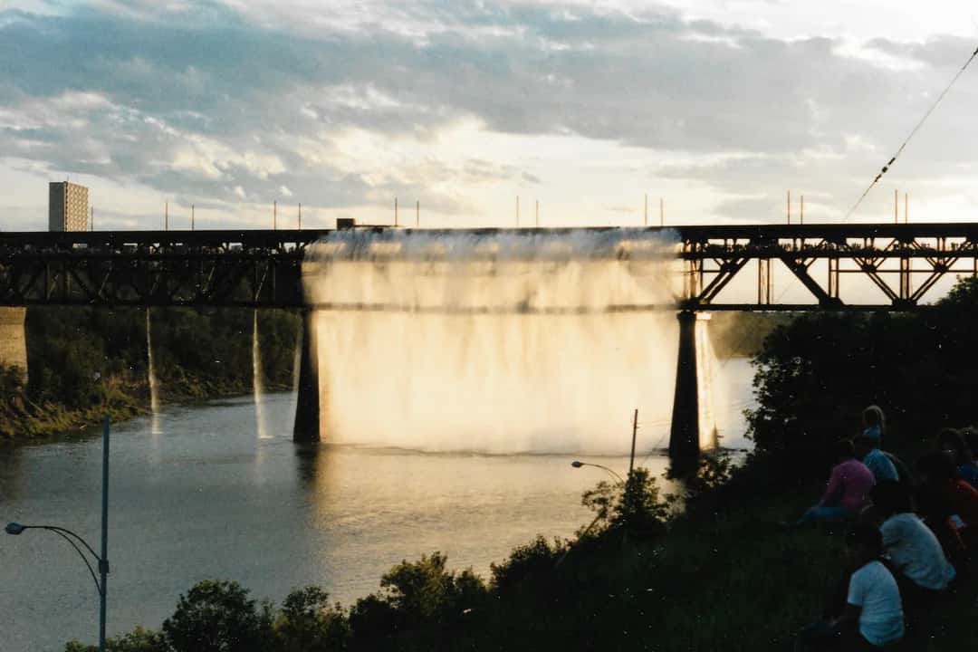 Edmonton Once Had a Waterfall Pouring Off the High Level Bridge, And We Still Miss It