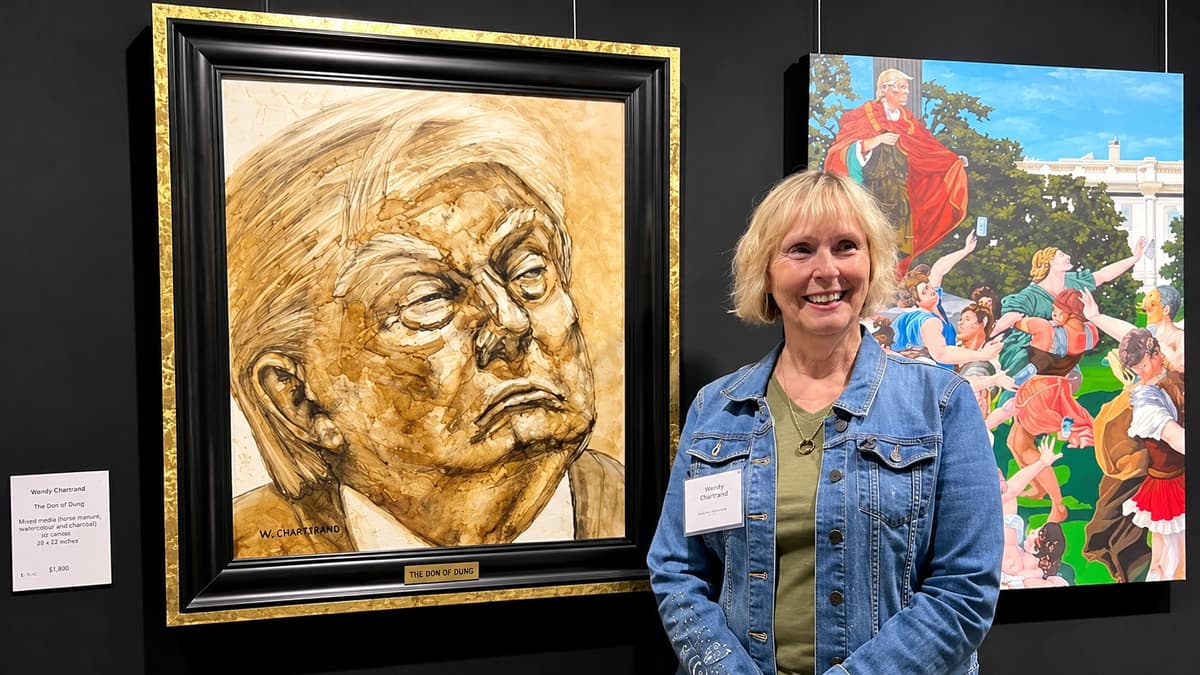 B.C. Artist Wendy Chartrand Paints Donald Trump With Horse Manure, Sells Portrait for $1,800